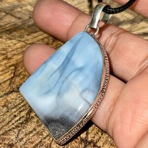 Black & Blue Owyhee Pendant 1 7/8”